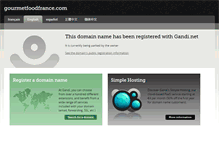 Tablet Screenshot of gourmetfoodfrance.com